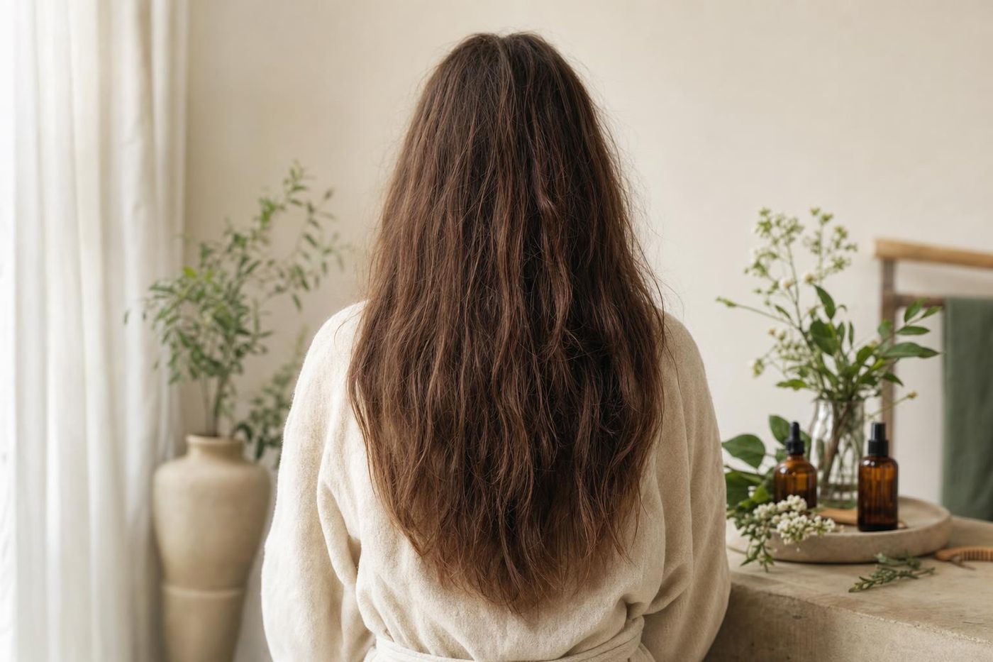 Pelo seco y encrespado
